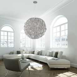 2019-21 SAREA LAMPA WISZĄCA SREBRNY