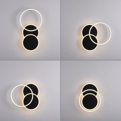 14116-18 SEVENT LAMPA SUFITOWA CZARNY