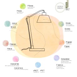 15623-66 GREEN KNUT LAMPA SUFITOWA NATURALNY MECH