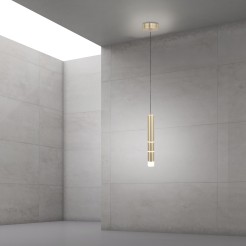 2211-60 PURE-VEGA LAMPA WISZĄCA MATOWY MOSIĄDZ