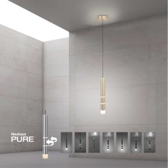 2211-60 PURE-VEGA LAMPA WISZĄCA MATOWY MOSIĄDZ
