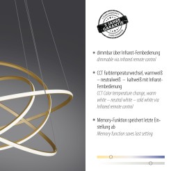 2124-60 TESSARA LAMPA WISZĄCA MATOWY MOSIĄDZ