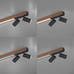6121-79 PURE-LINES LAMPA SUFITOWA NATURALNE DREWNO