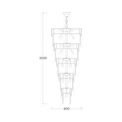 19002/40-CHR LUXE LAMPA WISZĄCA CHROM/CHROME
