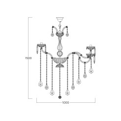 17801/10+5-GLD CHATEAU LAMPA WISZĄCA ZŁOTA/GOLD