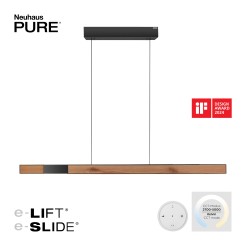 2545-79 PURE-MOTO-RISE LAMPA WISZĄCA NATURALNE DREWNO