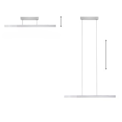 2545-95 PURE-MOTO-RISE LAMPA WISZĄCA ALUMINIUM