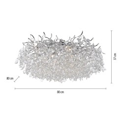 6054-17 RICICLE LAMPA SUFITOWA CHROM