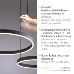 2360-18 ESKO LAMPA WISZĄCA CZARNY