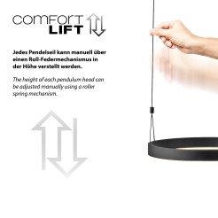 2360-18 ESKO LAMPA WISZĄCA CZARNY