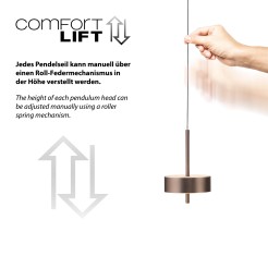 2248-34 Q-ROTATE LAMPA WISZĄCA BRĄZOWY