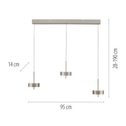 2248-95 Q-ROTATE LAMPA WISZĄCA ALUMINIUM