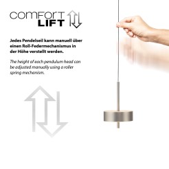 2248-95 Q-ROTATE LAMPA WISZĄCA ALUMINIUM