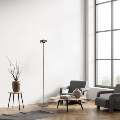 324-34 Q-ROTATE LAMPA PODŁOGOWA BRĄZOWY