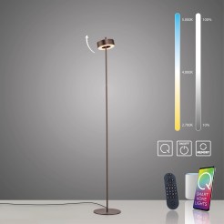 324-34 Q-ROTATE LAMPA PODŁOGOWA BRĄZOWY