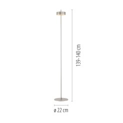 324-95 Q-ROTATE LAMPA PODŁOGOWA ALUMINIUM