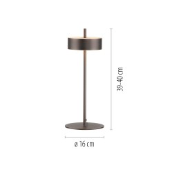 4324-34 Q-ROTATE LAMPA STOŁOWA BRĄZOWY