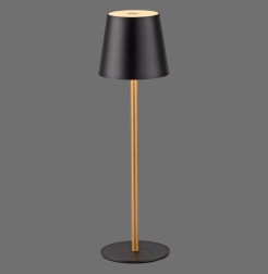 19250-68 EURIA LAMPA STOŁOWA CZARNY/ZŁOTY