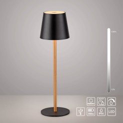 19250-68 EURIA LAMPA STOŁOWA CZARNY/ZŁOTY