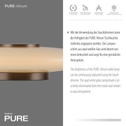 4080-34 PURE VITRUM LAMPA STOŁOWA