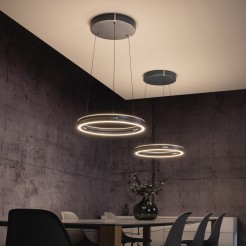 2550-15 PURE E-LOO LAMPA WISZĄCA SZARY
