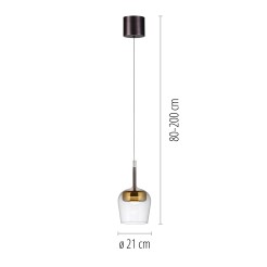 2741-12 Q-KON LAMPA WISZĄCA ZŁOTY