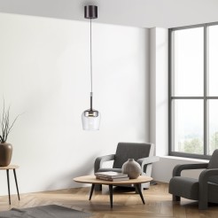 2741-21 Q-KON LAMPA WISZĄCA SREBRNY