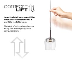 2741-21 Q-KON LAMPA WISZĄCA SREBRNY