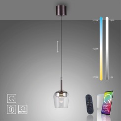 2741-21 Q-KON LAMPA WISZĄCA SREBRNY
