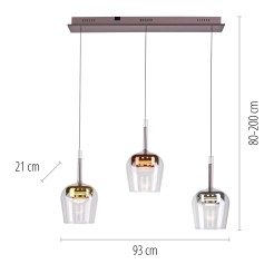 2742-70 Q-KON LAMPA WISZĄCA MULTIKOLOR