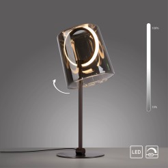4542-25 ZULA LAMPA WISZĄCA KAWOWY/SMOKY