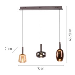 2680-70 IRIDES LAMPA WISZĄCA MULTIKOLOR