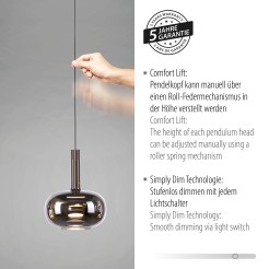 2680-70 IRIDES LAMPA WISZĄCA MULTIKOLOR