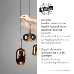 2681-70 IRIDES LAMPA WISZĄCA MULTIKOLOR