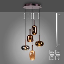 2682-70 IRIDES LAMPA WISZĄCA MULTIKOLOR
