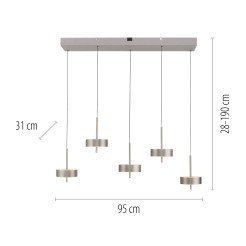 2249-95 Q-ROTATE LAMPA WISZĄCA ALUMINIUM