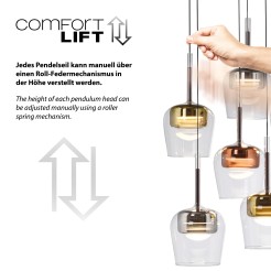 2744-70 Q-KON LAMPA WISZĄCA MULTIKOLOR