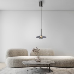 2053-15 PURE VITRU LAMPA WISZĄCA SZARY