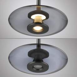 2053-15 PURE VITRU LAMPA WISZĄCA SZARY