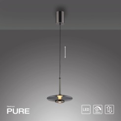 2053-15 PURE VITRU LAMPA WISZĄCA SZARY