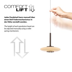 2083-34 PURE VITRU LAMPA WISZĄCA CIEMNOMETALOWO-BRĄZOWY