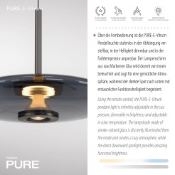 2084-15 PURE E-VIT LAMPA WISZĄCA SZARY