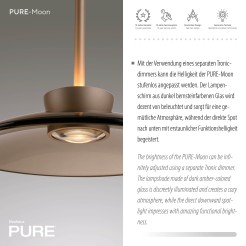 2191-97 PURE MOON LAMPA WISZĄCA BRĄZOWY