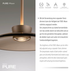 2193-97 PURE MOON LAMPA WISZĄCA BRĄZOWY