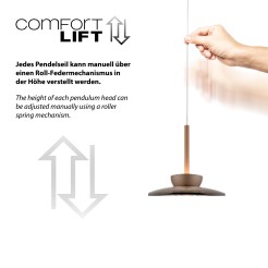 2193-97 PURE MOON LAMPA WISZĄCA BRĄZOWY