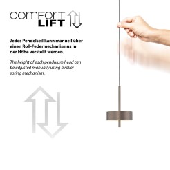 2247-34 Q-ROTATE LAMPA WISZĄCA CIEMNOMETALOWO-BRĄZOWY