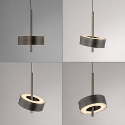 2247-34 Q-ROTATE LAMPA WISZĄCA CIEMNOMETALOWO-BRĄZOWY