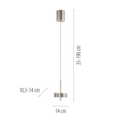 2247-95 Q-ROTATE LAMPA WISZĄCA ALUMINIUM