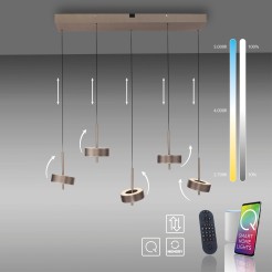 2249-34 Q-ROTATE LAMPA WISZĄCA CIEMNOMETALOWO-BRĄZOWY
