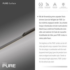 2302-15 PURE SURFA LAMPA WISZĄCA SZARY